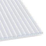 KARAT Gewächshaus Stegplatten mit hoher Formbarkeit - 60,5 x 121 cm - Hohlkammerplatten Doppelstegplatten aus Polycarbonat (4 mm,...