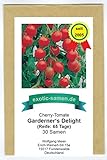 Gardener's Delight - frühe, rote Cherry-Tomate - sehr süß - mehrfacher Preisgewinner - 30 Samen