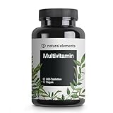 Multivitamin – 365 vegane Tabletten – Jahresvorrat – wertvolle Vitamine A-Z, mit Vitamin K1 und K2 – ohne unnötige...