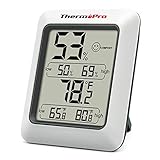 ThermoPro TP50 digitales Thermo-Hygrometer Innen Thermometer Raumthermometer mit Aufzeichnung und Raumklima-Indikator für...