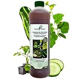 GreenPanda Gurken Dünger & Zucchini Dünger - 1000ml Stickstoffdünger flüssig - Phosphor Kalium Dünger - Gurkendünger...