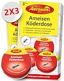 Aeroxon – Ameisenköderdose für Innen (6 Dosen)– Ameisenfalle, Ameisen Köderdose Draußen und Innen, Ameisenfallen für...