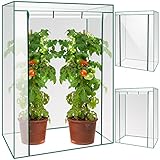 Mini-Gewächshaus Balkon Terrasse Garten Treibhaus 150 x 103 x 52 cm Platzsparend Transparent Grün 23358