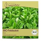 Samenliebe BIO Feldsalat Samen alte Sorte Elan nussiger Winterfeldsalat kompakter Salat grün 1,5g samenfestes Gemüse Saatgut...