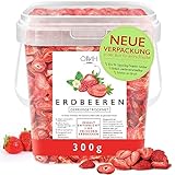 Erdbeeren gefriergetrocknet in Scheiben 300g gefriergetrocknete Früchte frei von Zuckerzusatz und Zusatzstoffen Deutschland