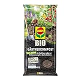 COMPO BIO Gärtner-Kompost zur Intensivierung der Bodenaktivität im Garten und Hochbeet, Grünkompost, Torffrei, Kultursubstrat,...