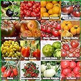 Prademir – Tomatensamen Set aus 16 seltenen & alten Sorten – Tomaten Anzuchtset mit 100% Natursamen handverlesen aus Portugal...
