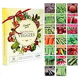 Gemüsesamen Anzuchtset mit 20 Packungen - Garden Pack – Einfaches Starter Saatgut Set mit hohem Ertrag für den Gemüseanbau zu...